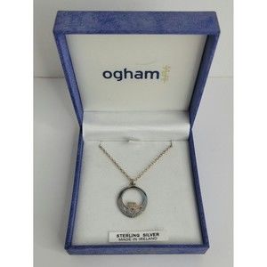 Sterling Silver Ireland Ogham necklace Eire